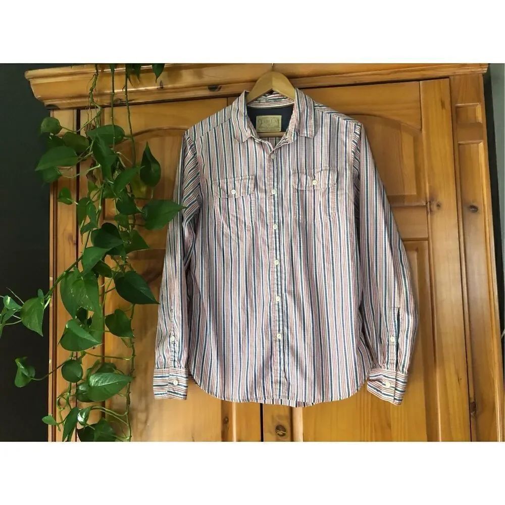 21 Men An American Brand Men's  Plaid Long Sleeve Shirt Sz SP